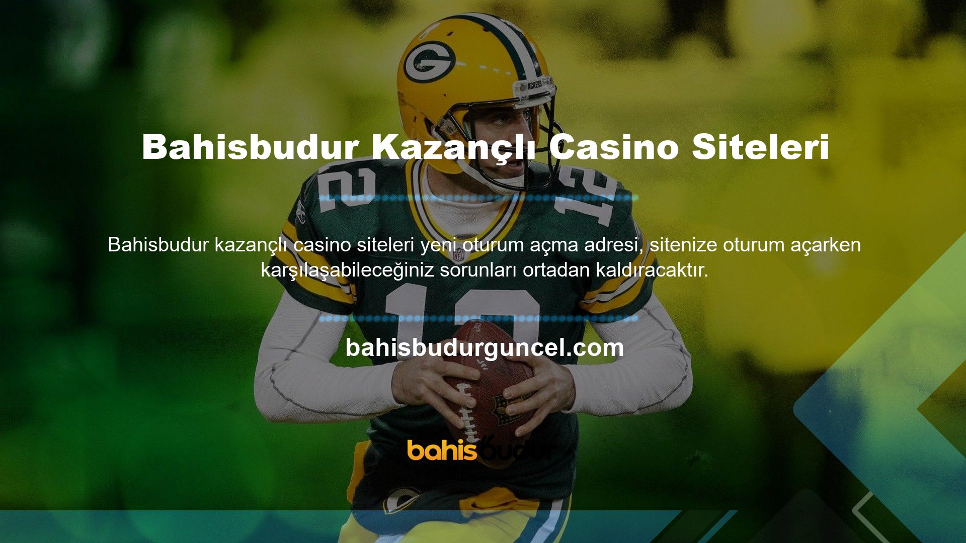 Daha önceki baskılarda da gündemde olan adres değişikliği ne yazık ki tekrarlandı ve site, oyun tutkunlarına yönelik kazançlı Bahisbudur casino sitesinden kaçınmak için adresi yeniden doğruladı