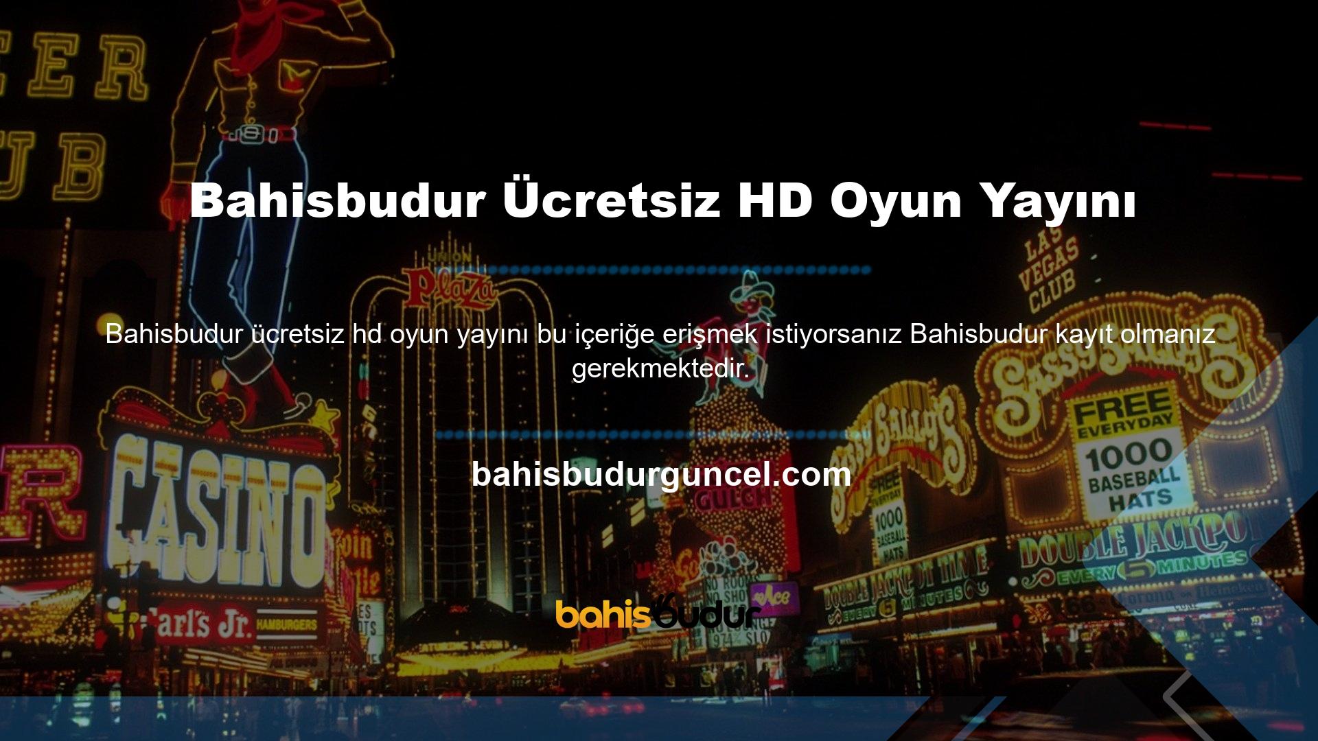 Bahisbudur kullanışlı bir hizmet olarak üyelerine ücretsiz maç yayınları sunmaktadır